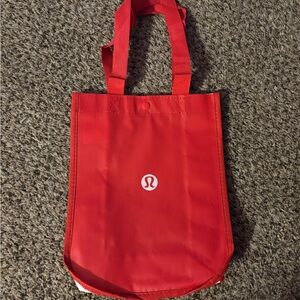 lululemon small 
reusable Red Tote Bag